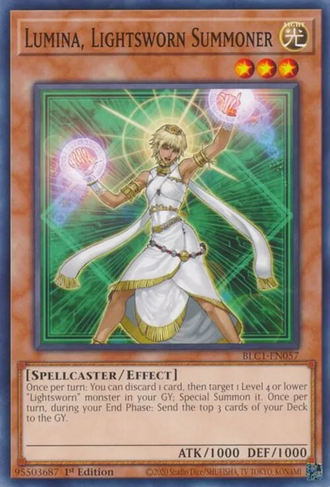 Lumina, Lightsworn Summoner BLC1-EN057 Yu-Gi-Oh card from Battles of Legend: Chapter 1