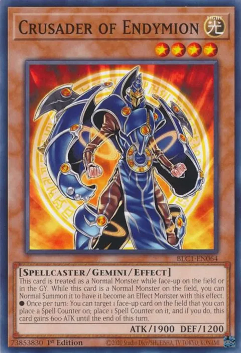 Crusader of Endymion BLC1-EN064 Yu-Gi-Oh card from Battles of Legend: Chapter 1