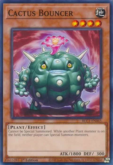 Cactus Bouncer BLC1-EN065 Yu-Gi-Oh card from Battles of Legend: Chapter 1