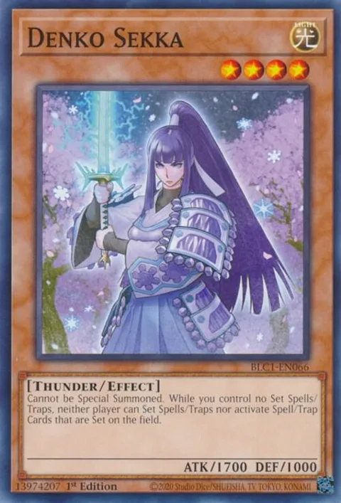 Denko Sekka BLC1-EN066 Yu-Gi-Oh card from Battles of Legend: Chapter 1