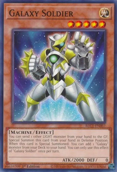 Galaxy Soldier BLC1-EN067 Yu-Gi-Oh card from Battles of Legend: Chapter 1