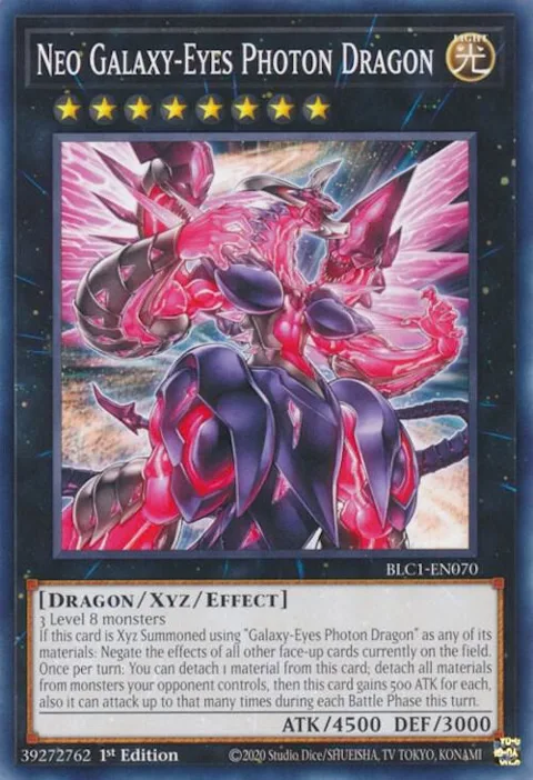 Neo Galaxy-Eyes Photon Dragon BLC1-EN070 Yu-Gi-Oh card from Battles of Legend: Chapter 1