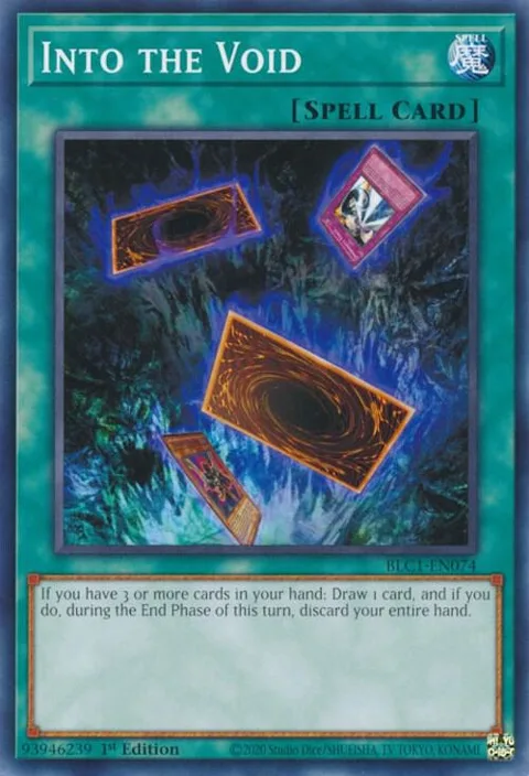 Into the Void BLC1-EN074 Yu-Gi-Oh card from Battles of Legend: Chapter 1