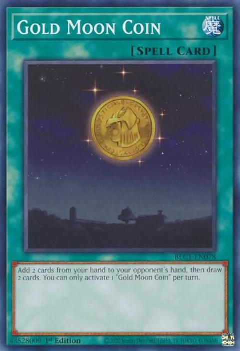 Gold Moon Coin BLC1-EN078 Yu-Gi-Oh card from Battles of Legend: Chapter 1