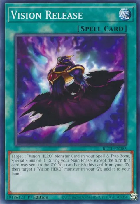 Vision Release BLC1-EN085 Yu-Gi-Oh card from Battles of Legend: Chapter 1