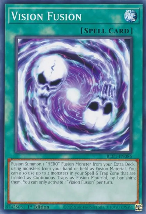 Vision Fusion BLC1-EN086 Yu-Gi-Oh card from Battles of Legend: Chapter 1