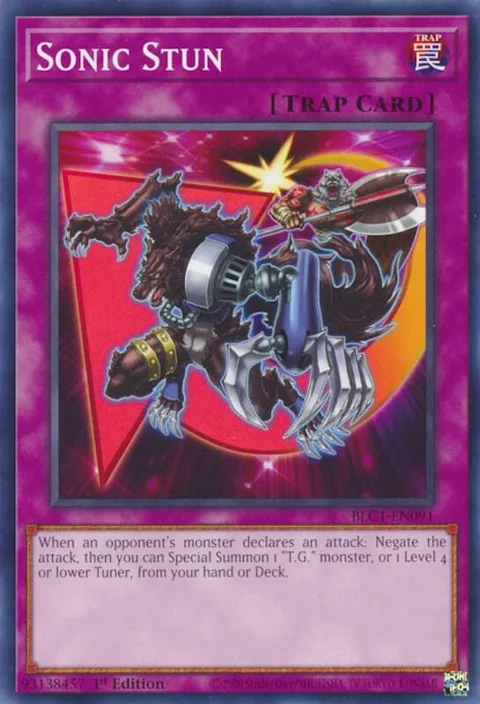 Sonic Stun BLC1-EN091 Yu-Gi-Oh card from Battles of Legend: Chapter 1