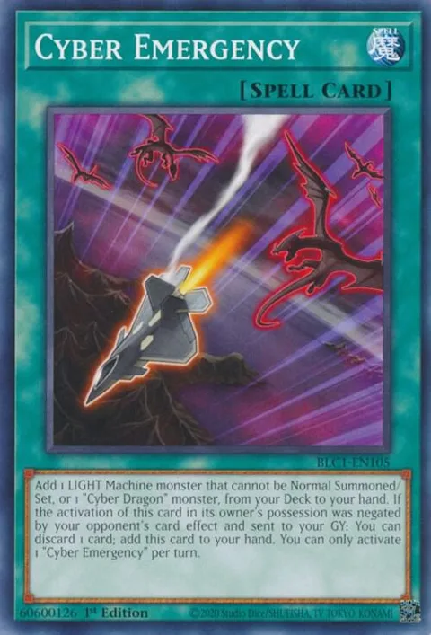 Cyber Emergency BLC1-EN105 Yu-Gi-Oh card from Battles of Legend: Chapter 1