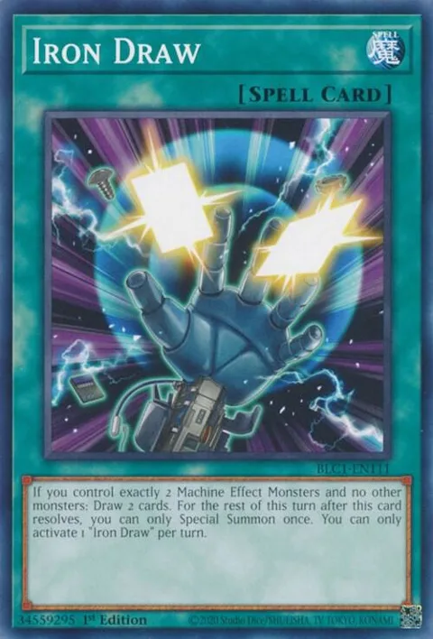Iron Draw BLC1-EN111 Yu-Gi-Oh card from Battles of Legend: Chapter 1