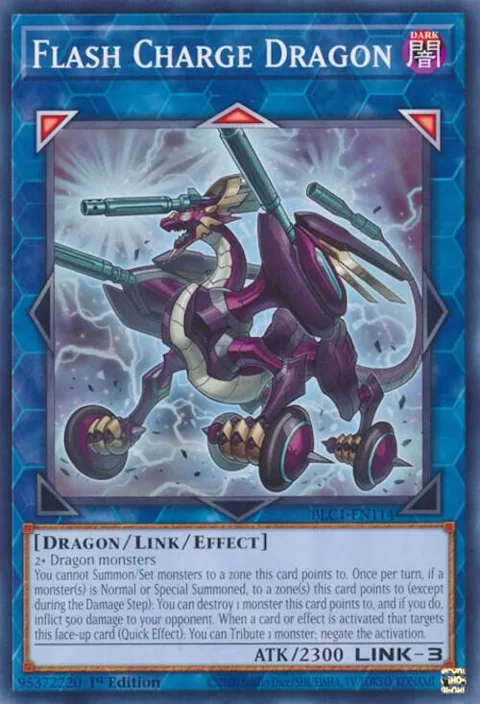 Flash Charge Dragon BLC1-EN114 Yu-Gi-Oh card from Battles of Legend: Chapter 1