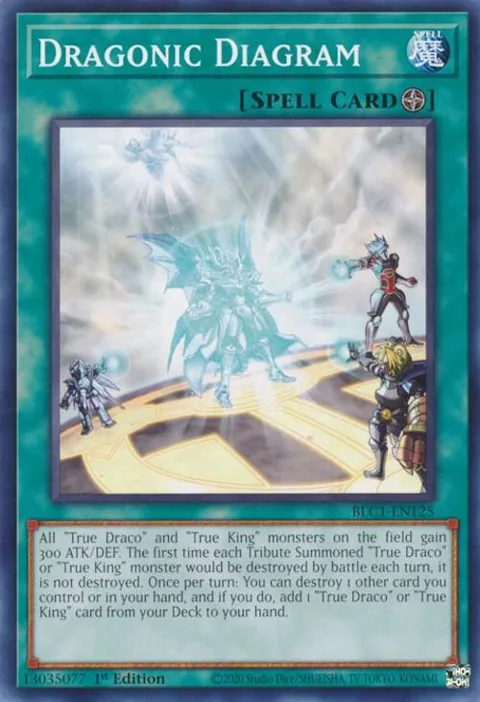 Dragonic Diagram BLC1-EN125 Yu-Gi-Oh card from Battles of Legend: Chapter 1