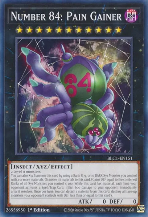 Number 84: Pain Gainer BLC1-EN151 Yu-Gi-Oh card from Battles of Legend: Chapter 1
