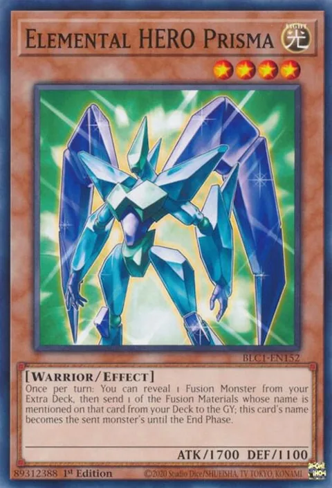 Elemental HERO Prisma BLC1-EN152 Yu-Gi-Oh card from Battles of Legend: Chapter 1