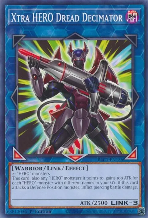 Xtra HERO Dread Decimator BLC1-EN156 Yu-Gi-Oh card from Battles of Legend: Chapter 1