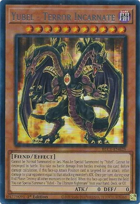 Yubel - Terror Incarnate Silver BLC1-EN028 Yu-Gi-Oh card from Battles of Legend: Chapter 1