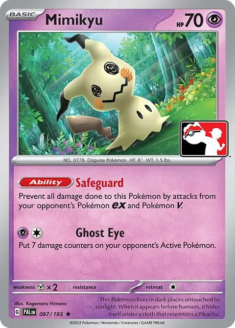 Mimikyu #097/193 Pokémon card from Prize Pack Series Cards