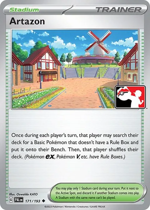 Artazon #171/193 Pokémon card from Prize Pack Series Cards