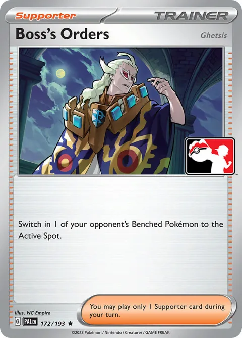 Boss's Orders [Ghetsis] #172/193 Pokémon card from Prize Pack Series Cards