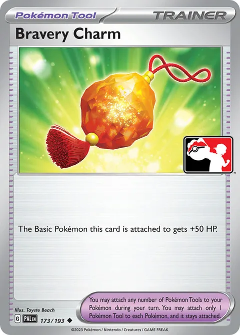 Bravery Charm #173/193 Pokémon card from Prize Pack Series Cards