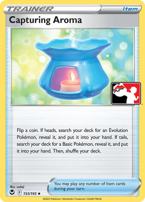 Capturing Aroma #153/195 Pokémon card from Prize Pack Series Cards