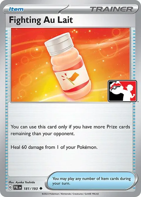 Fighting Au Lait #181/193 Pokémon card from Prize Pack Series Cards