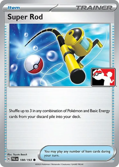 Super Rod #188/193 Pokémon card from Prize Pack Series Cards