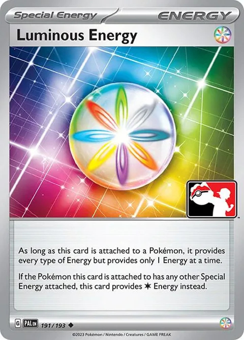 Luminous Energy #191/193 Pokémon card from Prize Pack Series Cards