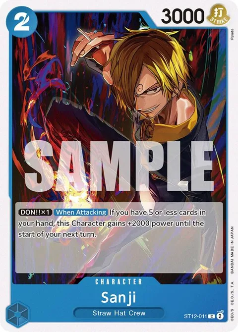 Sanji ST12-011 One Piece card from Starter Deck 12: Zoro and Sanji