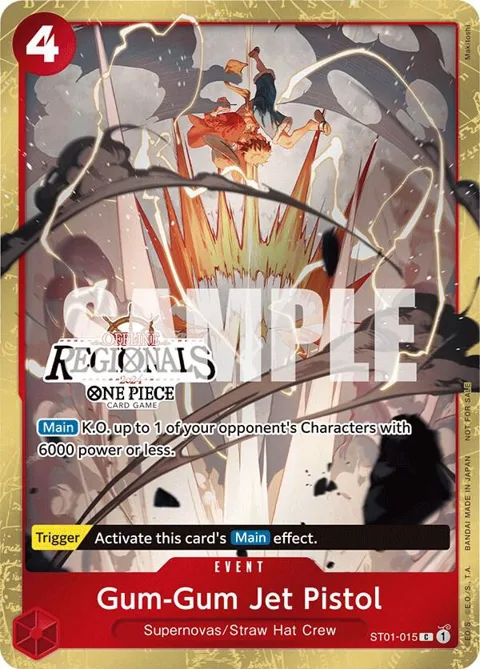 Gum-Gum Jet Pistol Offline Regional 2024 [Participant] ST01-015 One Piece card from One Piece Promotion Cards