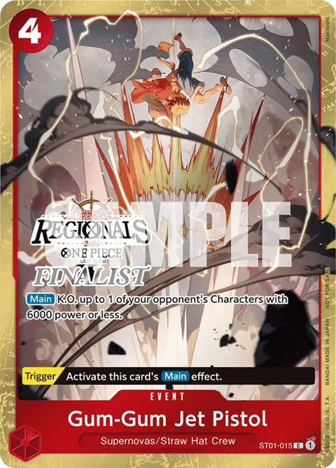 Gum-Gum Jet Pistol Offline Regional 2024 [Finalist] ST01-015 One Piece card from One Piece Promotion Cards
