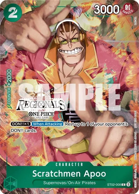 Scratchmen Apoo Offline Regional 2024 [Participant] ST02-008 One Piece card from One Piece Promotion Cards