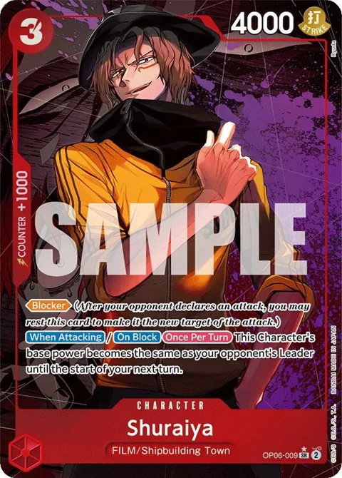 Shuraiya Alt Art OP06-009 One Piece card from Wings of the Captain