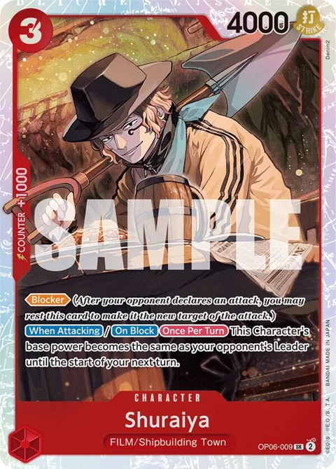 Shuraiya OP06-009 One Piece card from Wings of the Captain