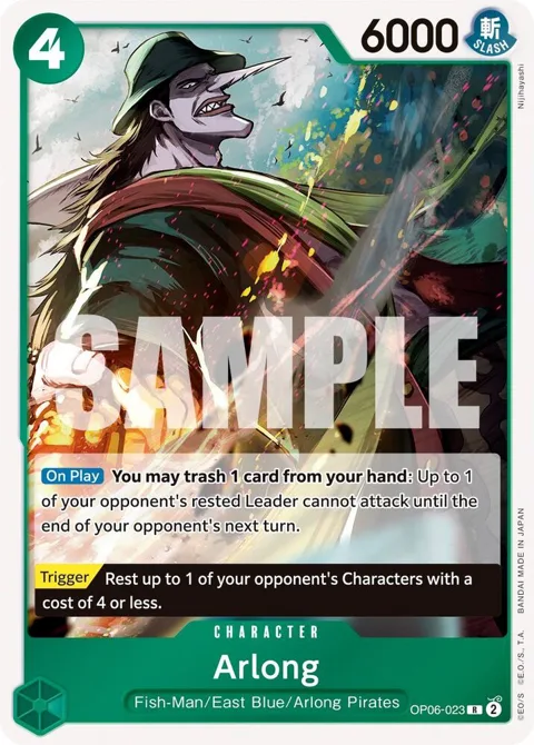 Arlong OP06-023 OP06 One Piece card from Wings of the Captain