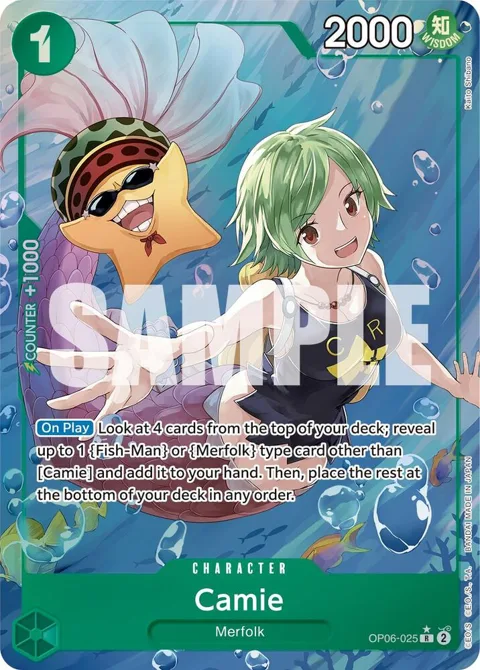 Camie Alt Art OP06-025 One Piece card from Wings of the Captain