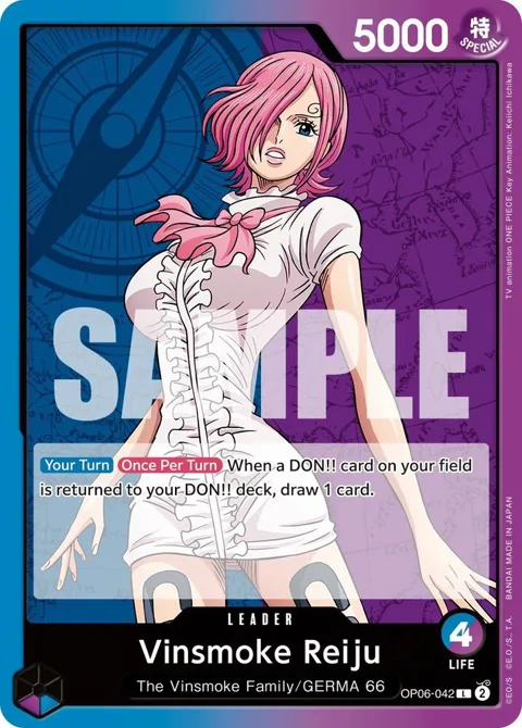 Vinsmoke Reiju OP06-042 One Piece card from Wings of the Captain