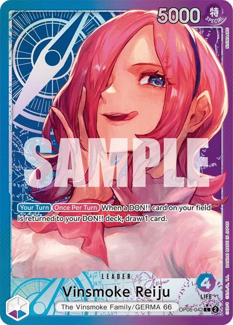 Vinsmoke Reiju Alt Art OP06-042 One Piece card from Wings of the Captain