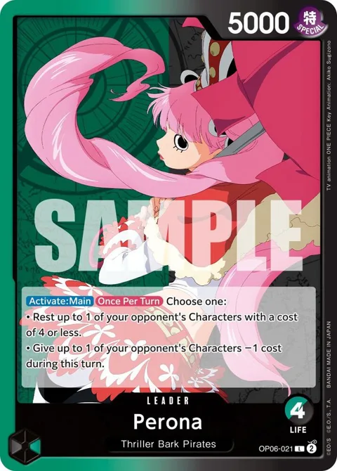 Perona OP06-021 One Piece card from Wings of the Captain