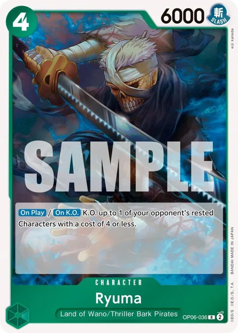Ryuma OP06-036 One Piece card from Wings of the Captain