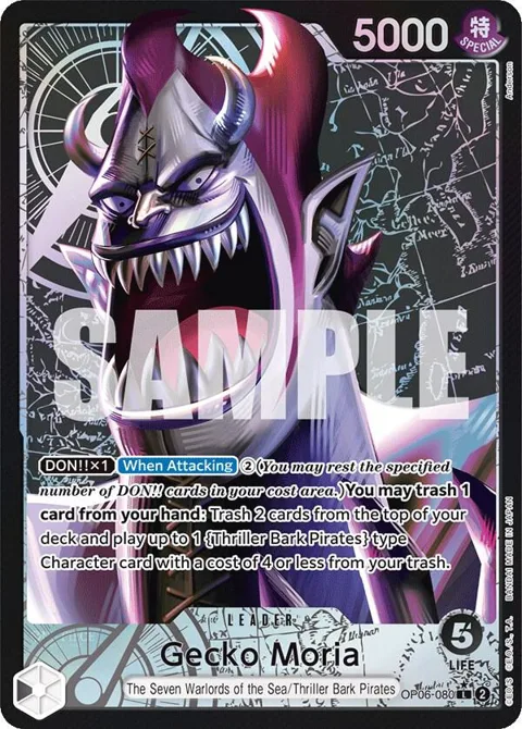Gecko Moria Alt Art OP06-080 One Piece card from Wings of the Captain
