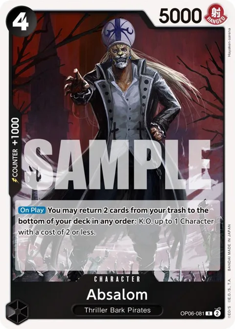 Absalom OP06-081 One Piece card from Wings of the Captain
