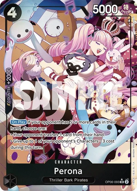 Perona Alt Art OP06-093 One Piece card from Wings of the Captain