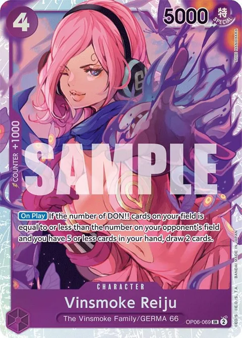 Vinsmoke Reiju OP06-069 One Piece card from Wings of the Captain