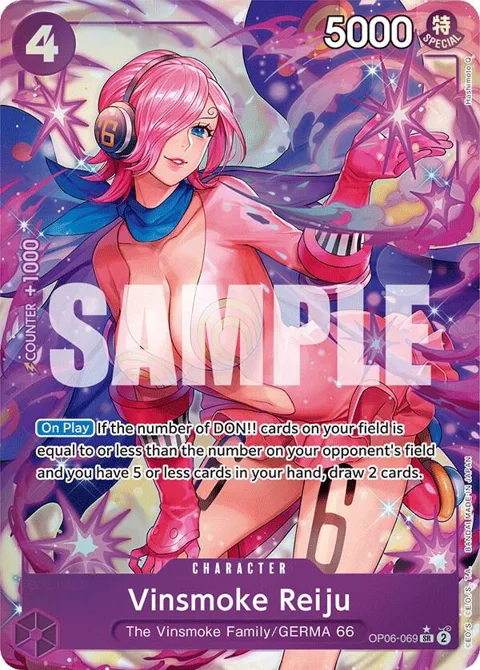 Vinsmoke Reiju Alt Art OP06-069 One Piece card from Wings of the Captain
