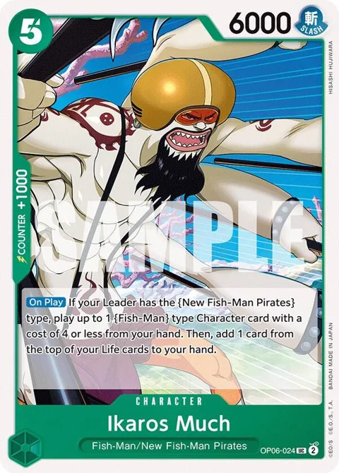 Ikaros Much OP06-024 One Piece card from Wings of the Captain