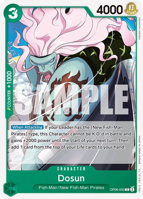Dosun OP06-030 One Piece card from Wings of the Captain