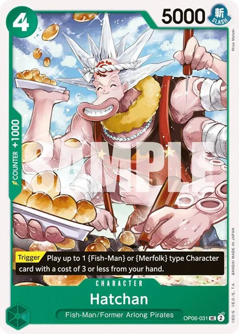 Hatchan OP06-031 One Piece card from Wings of the Captain