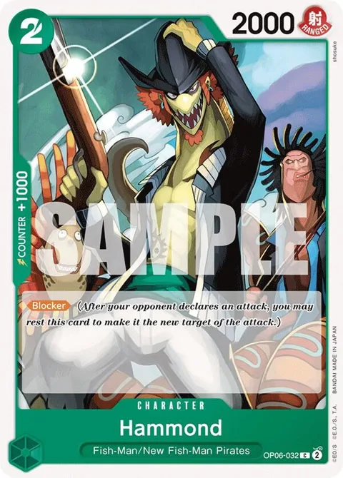 Hammond OP06-032 One Piece card from Wings of the Captain