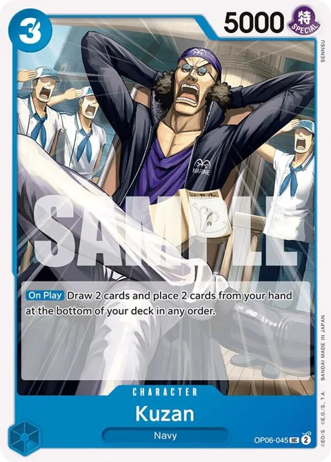 Kuzan OP06-045 One Piece card from Wings of the Captain