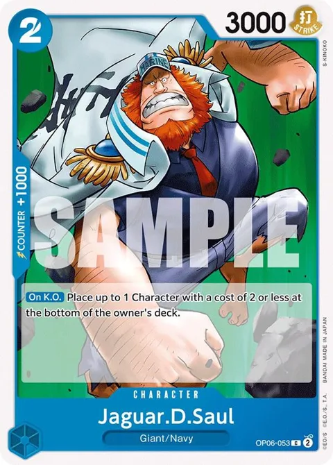 Jaguar.D.Saul OP06-053 One Piece card from Wings of the Captain